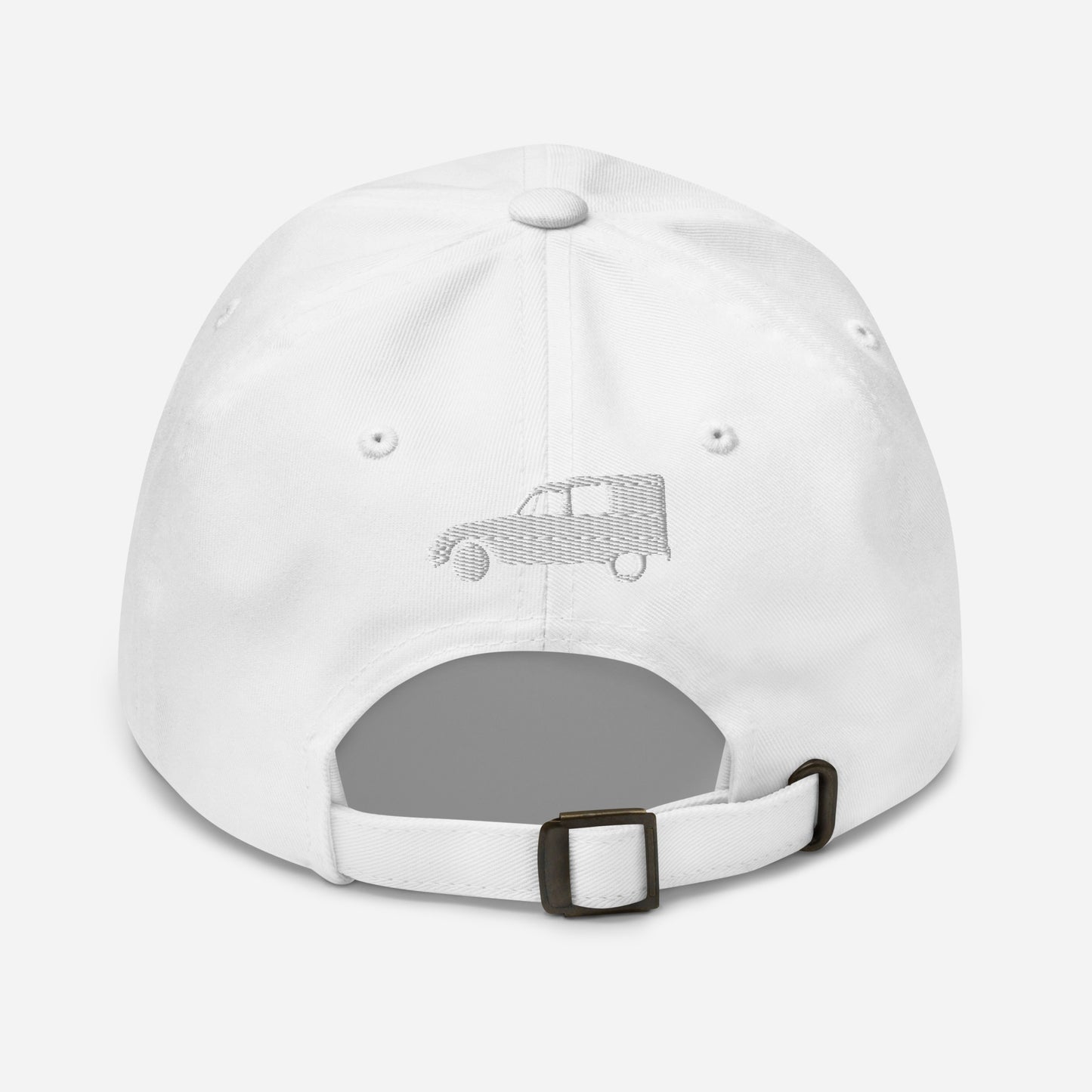 Joie de Vivre Casquette brodée avec une ACADIANE brodée au DOS disponible en Noir, Marine, Rouge, Gris, Kaki ou Blanc