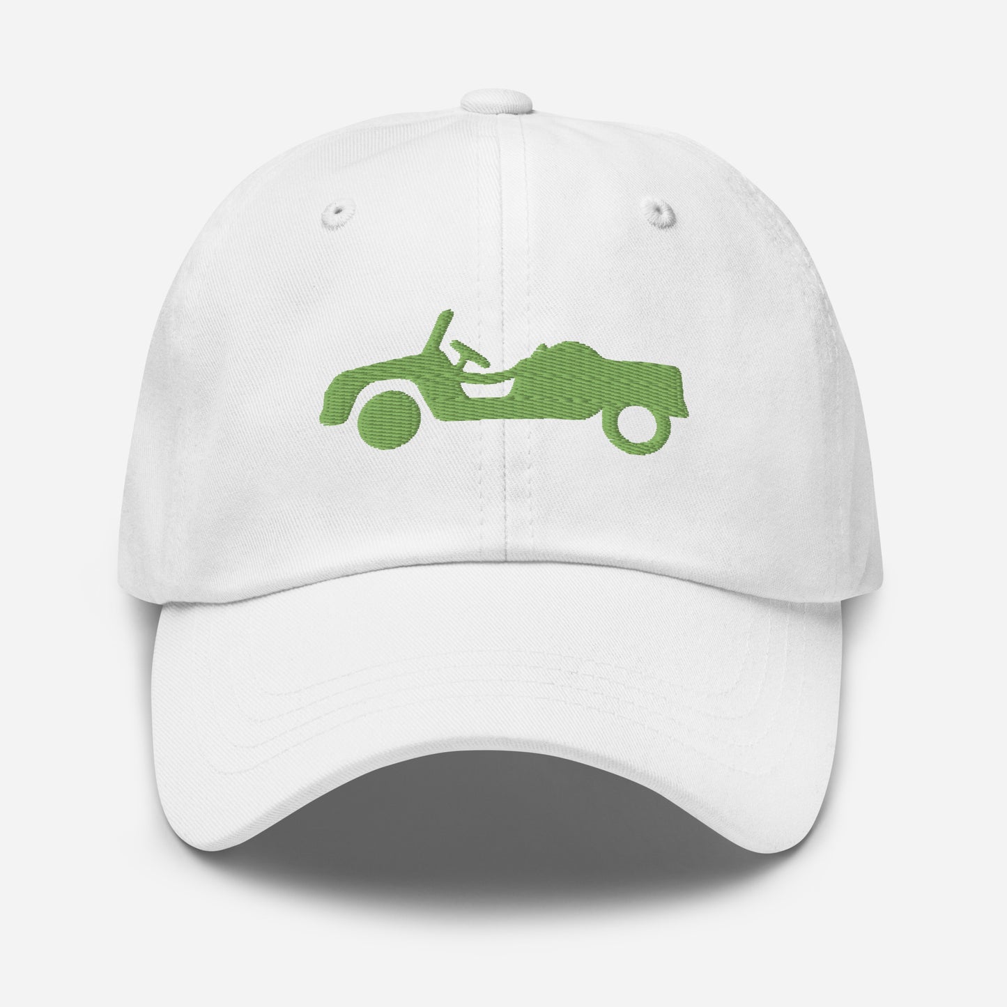3D Puff voor en achter groen geborduurde pet Citroën Méhari MONTANA - Zwart of Wit