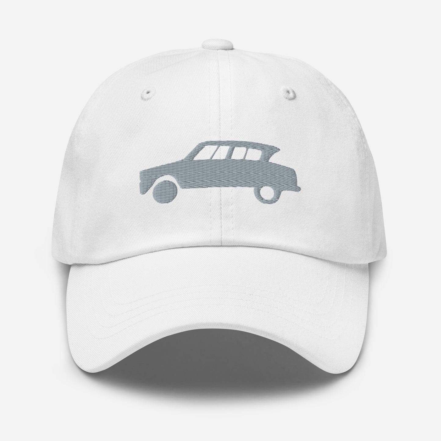 Gray 3D Puff embroidered cap (front and back) Citroën Ami6 - Black, Red, D.Gray or White