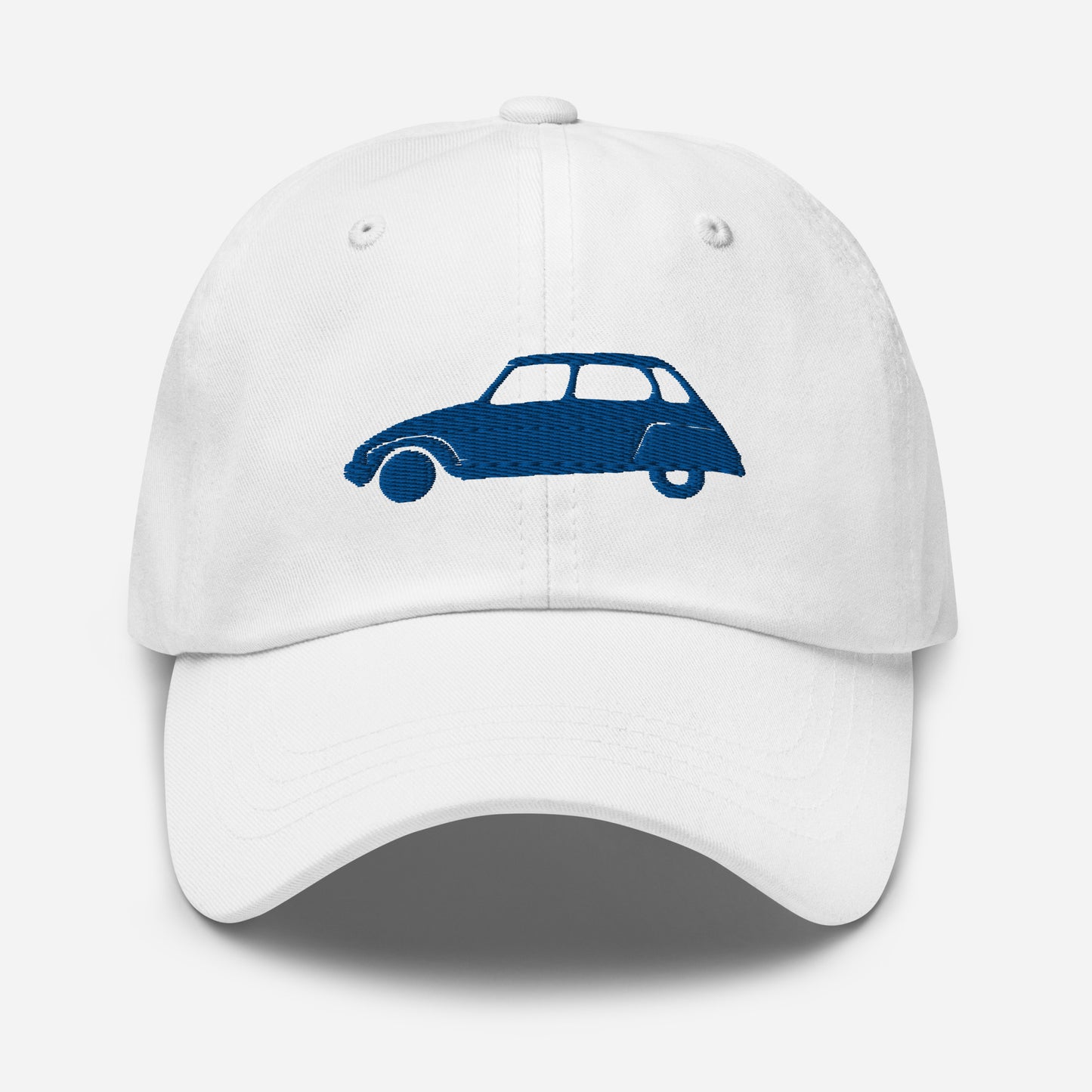 Blauw 3D Puff geborduurde pet (voor en achter) Citroën Dyane - Navy, L.Blauw of Wit