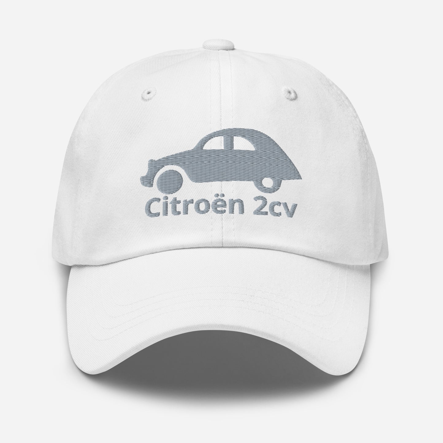 Geborduurde Citroën 2cv pet - Zwart, Navy, Rood, Grijs, L.Blauw of Wit