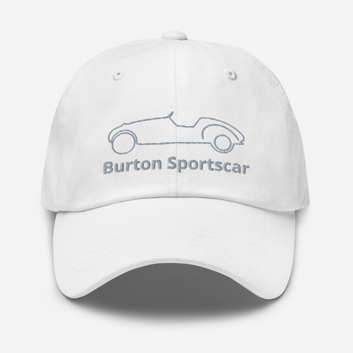 Embroidered Burton Sportscar Cap Line Drawing - Black, Navy, Red, Gray, L.Blue or White