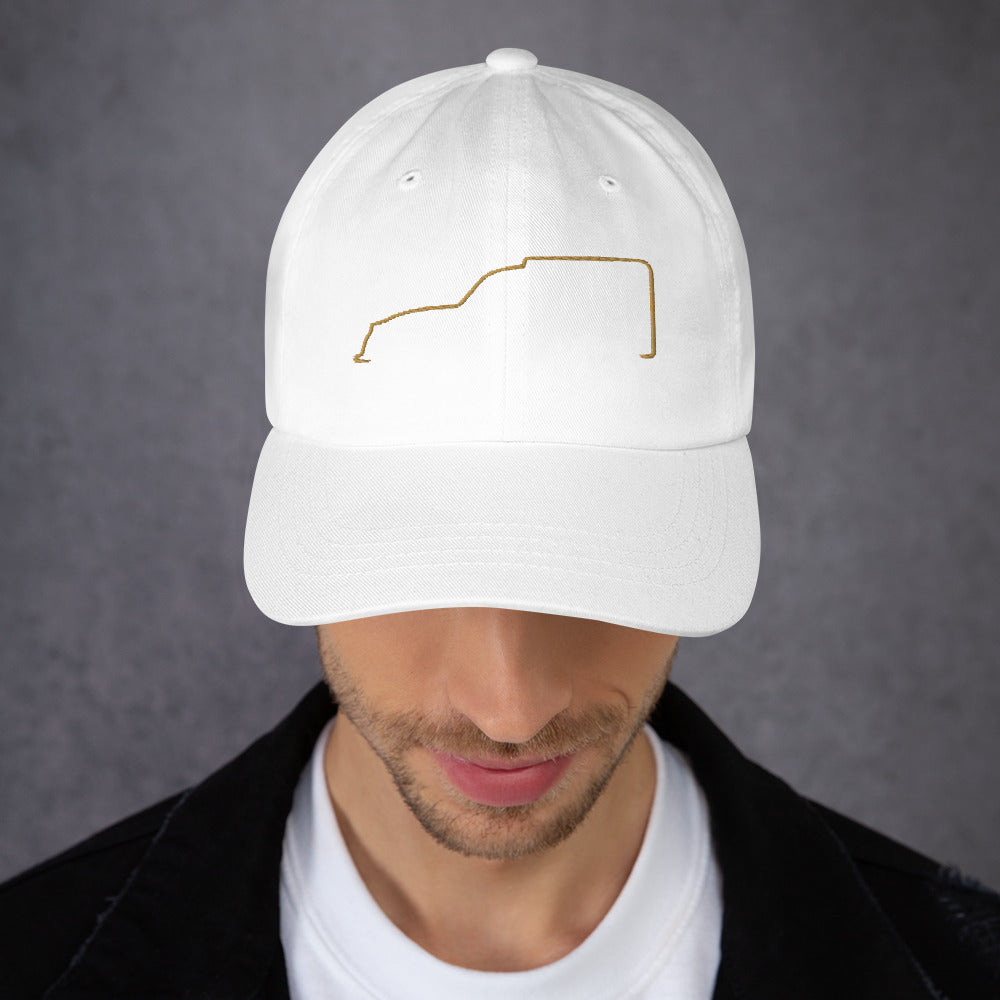 Casquette Chino Premium – Collection Silhouette : Citroën 2CV Fourgonnette Line Art