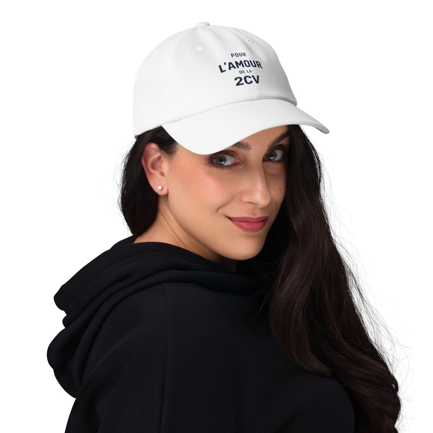 L'amour Dad Cap - Cap with Typographic Illustration "Pour l'Amour de la 2CV"