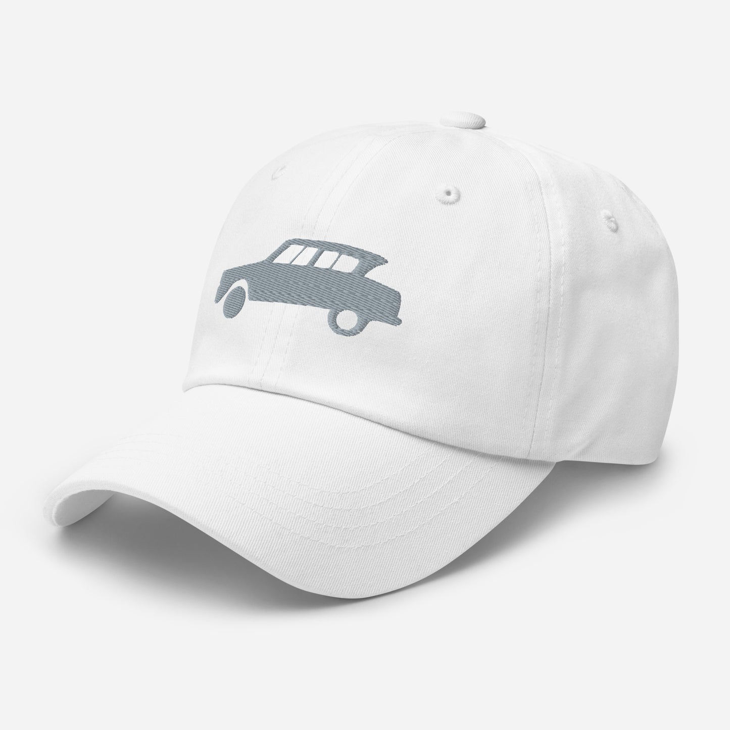 Gray 3D Puff embroidered cap (front and back) Citroën Ami6 - Black, Red, D.Gray or White