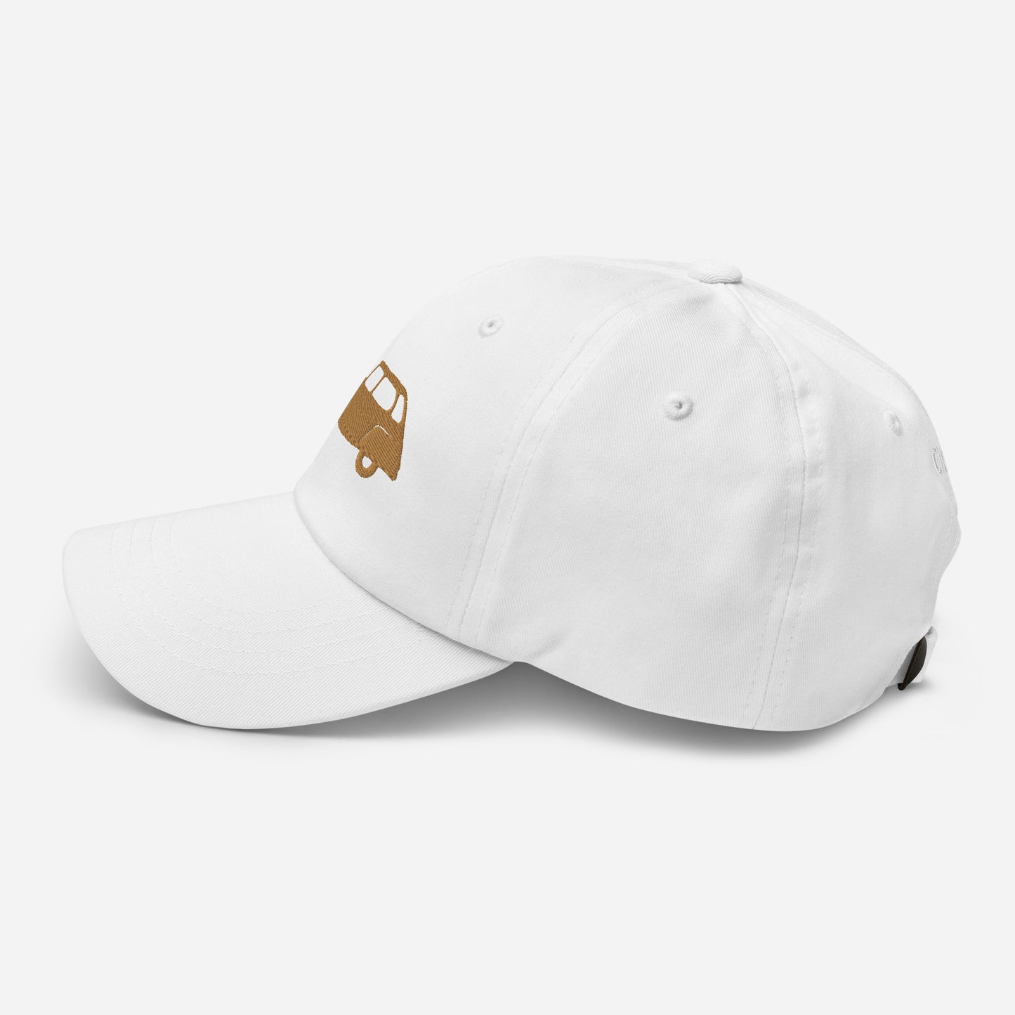 Casquette brodée 3D Puff Beige (devant et derrière) Citroën Dyane - Marine, Bleu L. ou Blanc