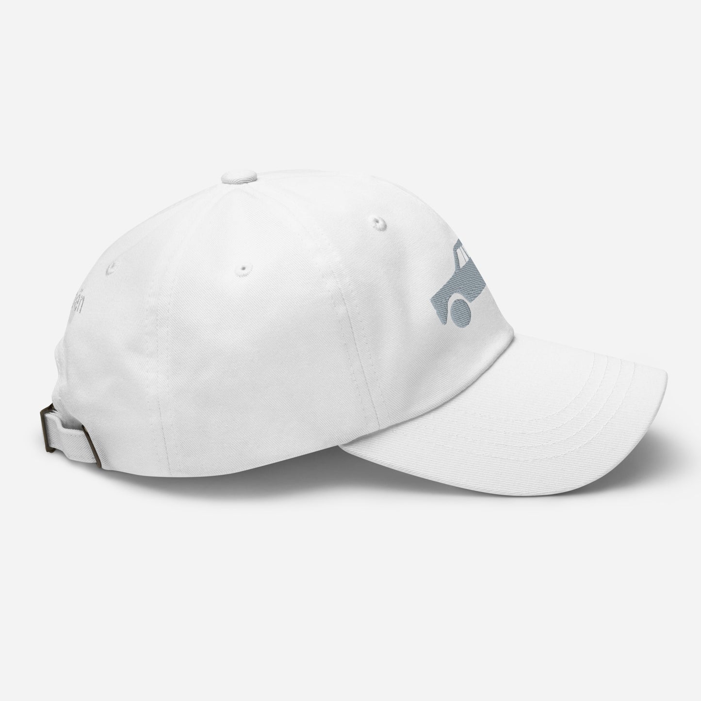 Gray 3D Puff embroidered cap (front and back) Citroën Ami6 - Black, Red, D.Gray or White