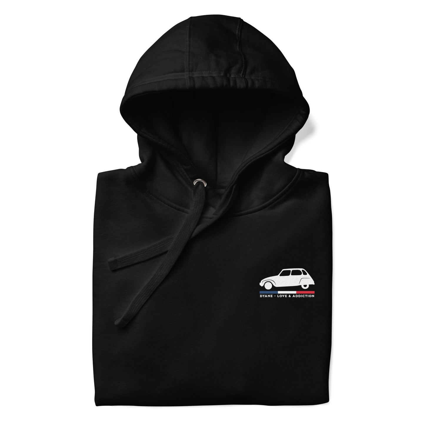 Premium Hoodie “Dyane – Love & Addiction” | Franse retrostijl met karakter