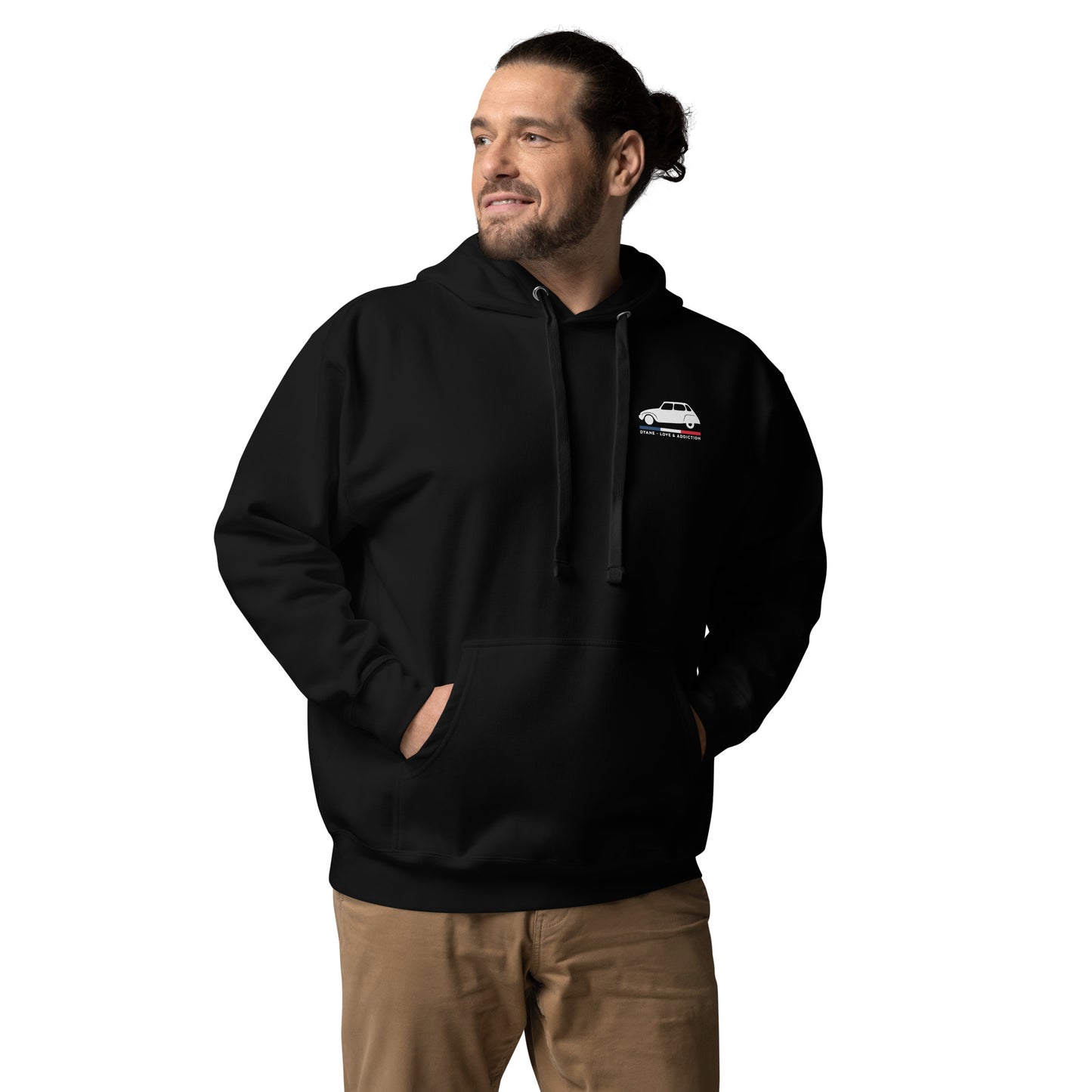 Premium Hoodie “Dyane – Love & Addiction” | Franse retrostijl met karakter
