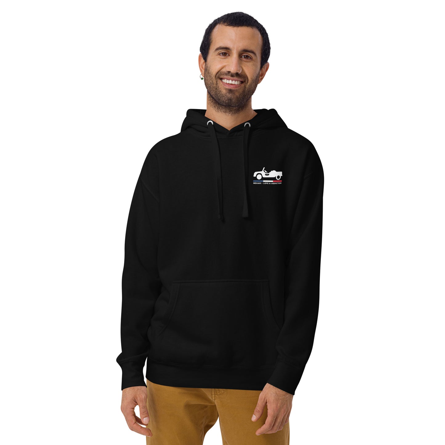 🚙 Premium Hoodie “Méhari – Love & Addiction” | Citroën Méhari Retro Design