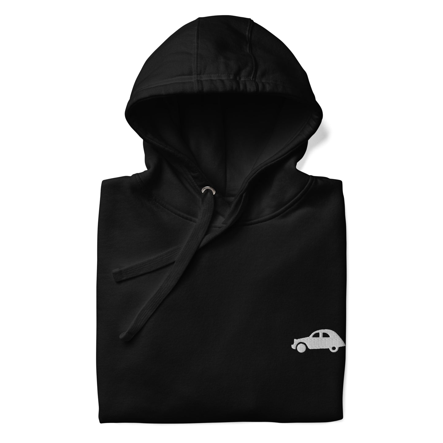 Premium unisex hoodie Citroën 2cv embroidered - Black, Navy, L.Blue, Gray or White