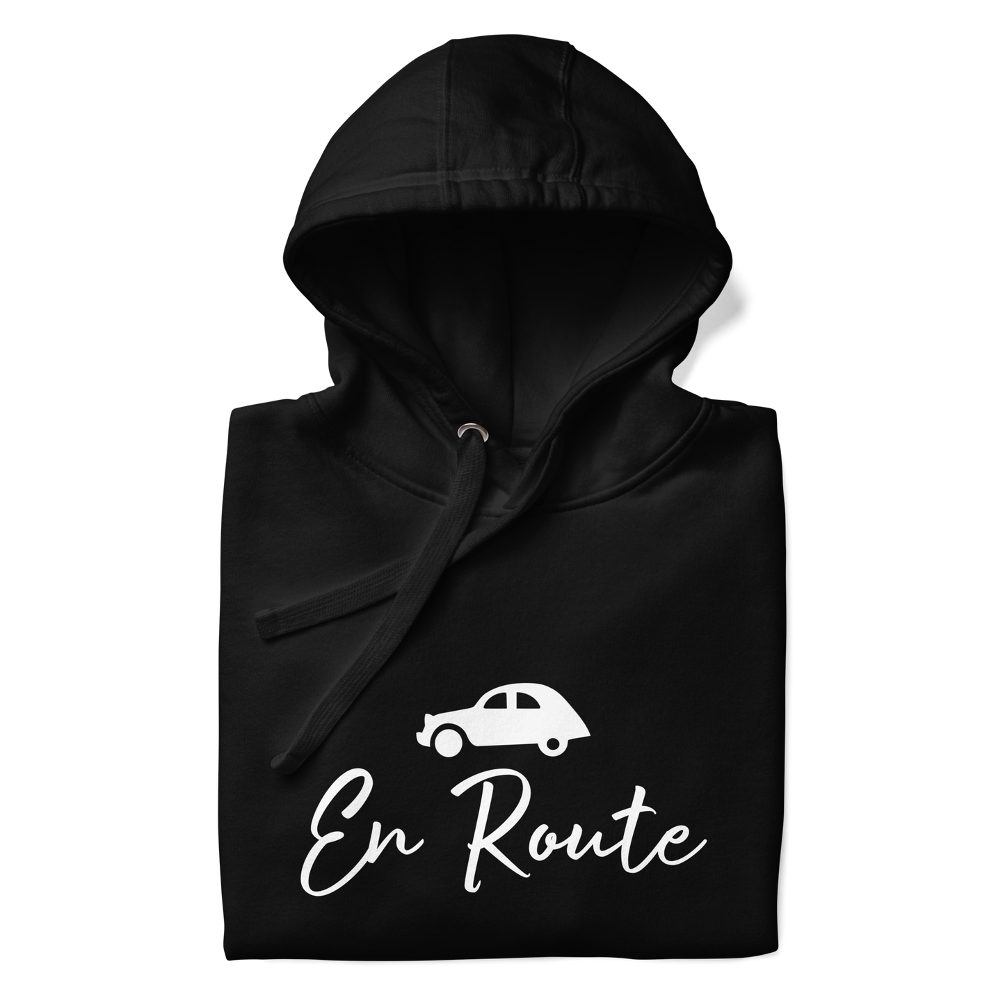 Premium unisex hoodie Citroën 2cv En Route - Black, Navy or Blue
