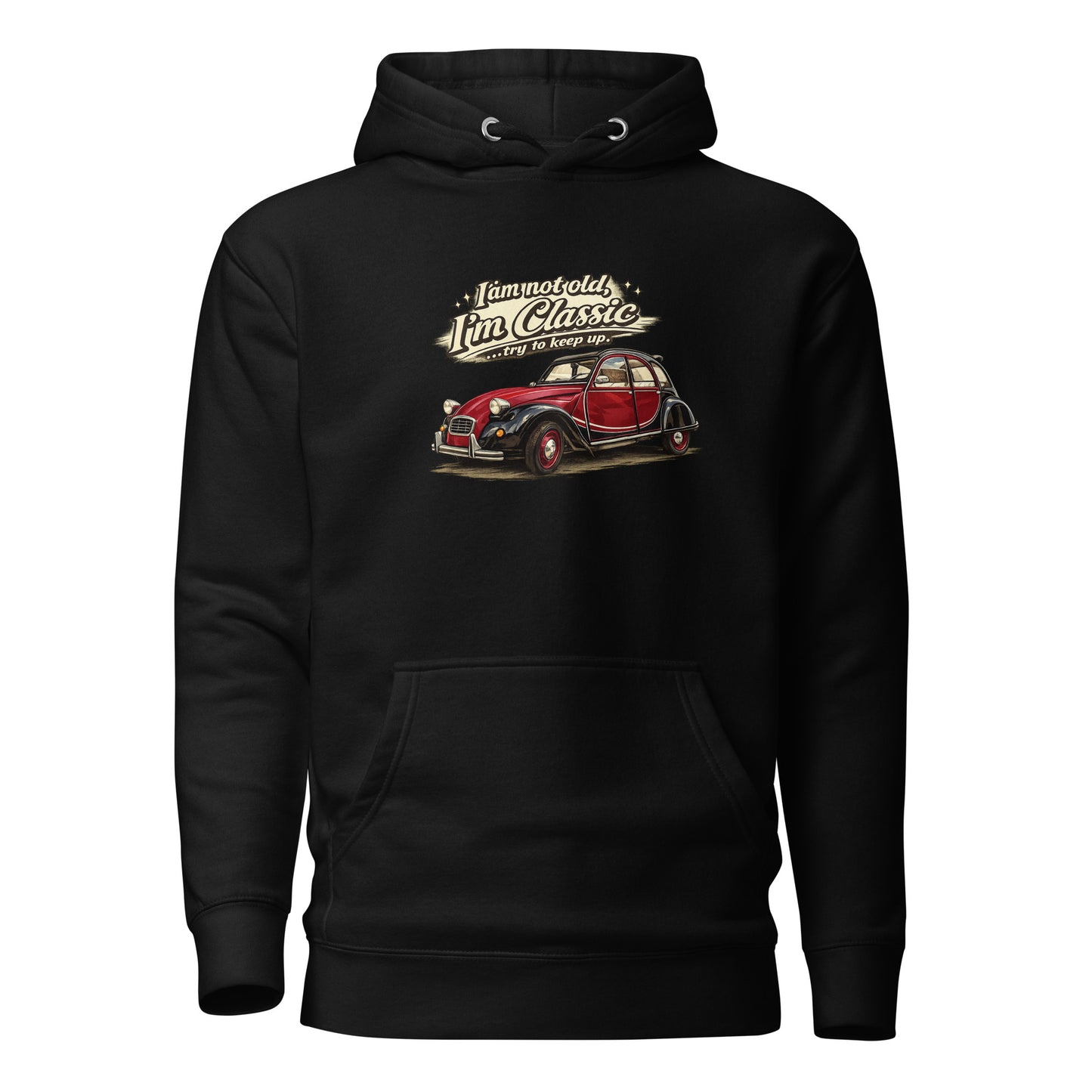 Sweat à capuche premium Citroën 2CV Charleston – Illustration de voiture classique | Collection Classique