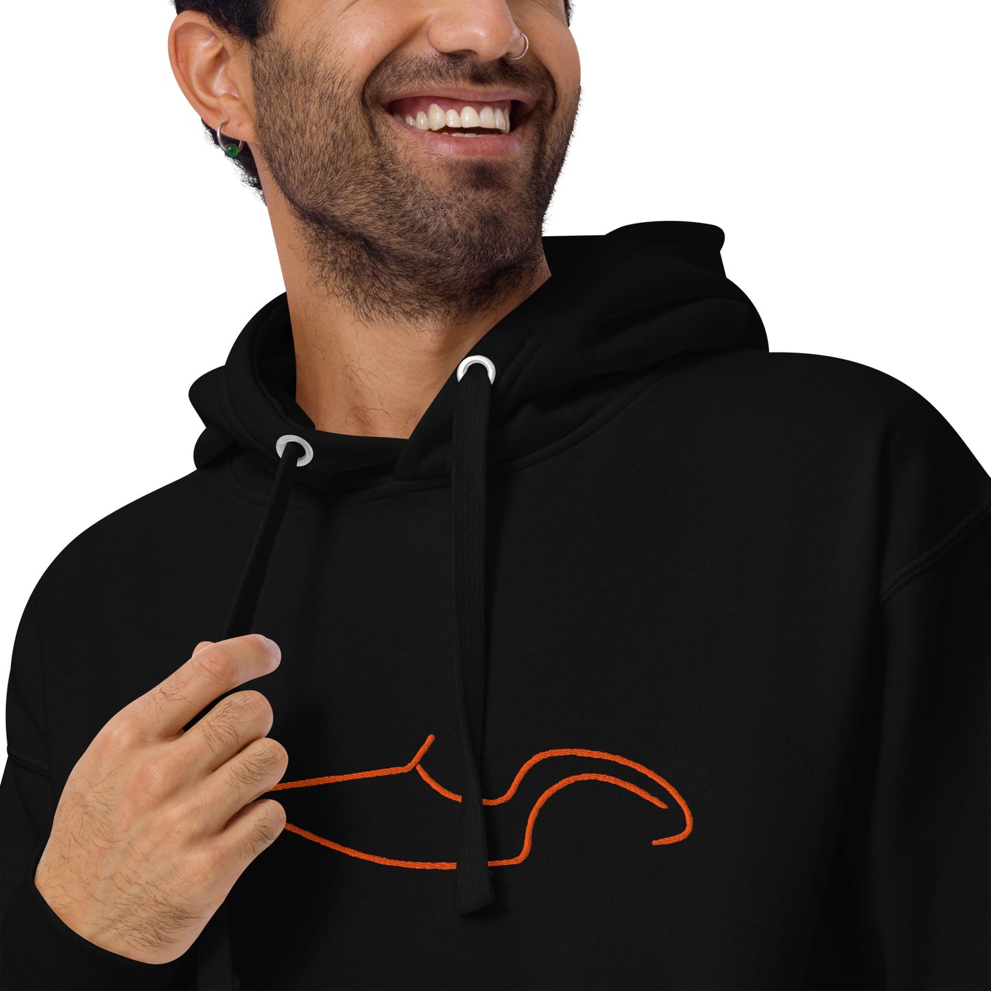 Sweat à capuche premium – Collection Silhouette Burton Sportscar Line Art