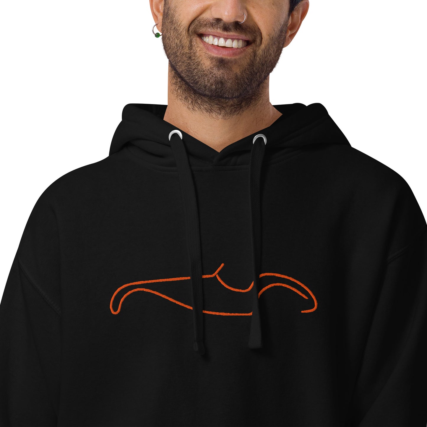 Sweat à capuche premium – Collection Silhouette Burton Sportscar Line Art