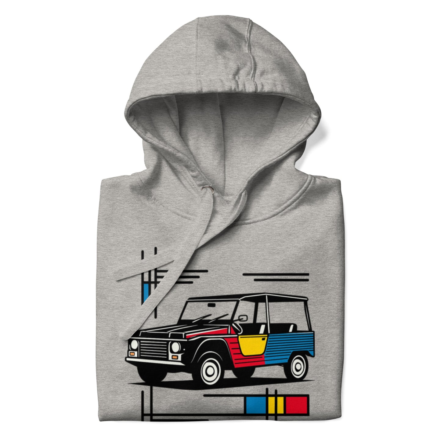 Premium Mondriaan Hoodie – Citroën Méhari Edition