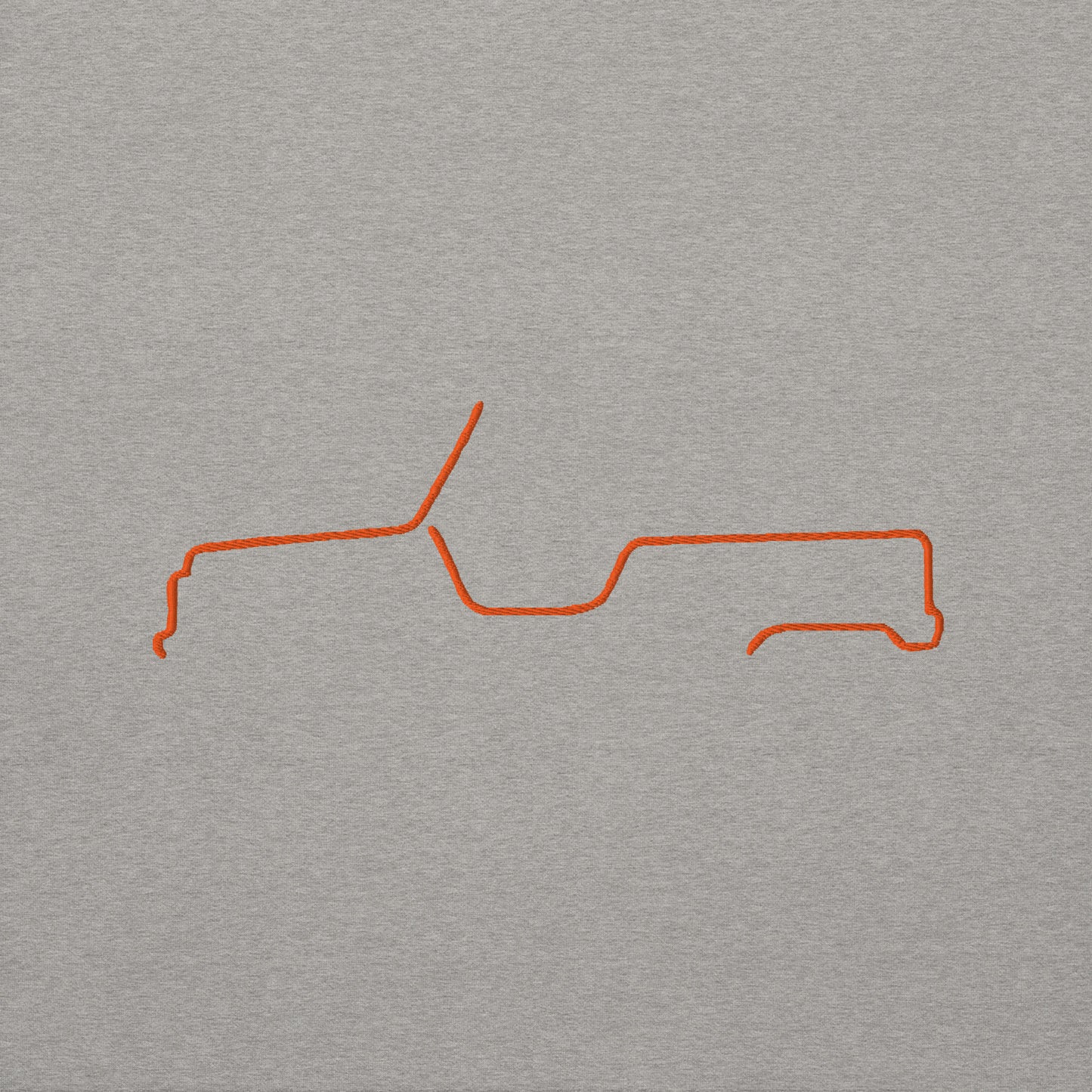 Sweat à capuche Premium – Collection Silhouette Citroën Méhari Line Art