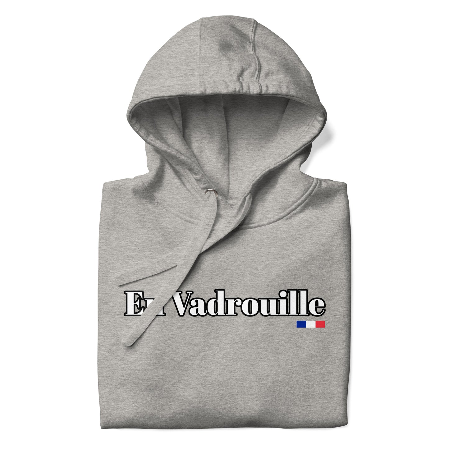 De Zachtste Unisex Hoodie met Franse Flair – "Le Vadrouille" verkrijgbaar in Zwart, Navy, Grijs of Wit