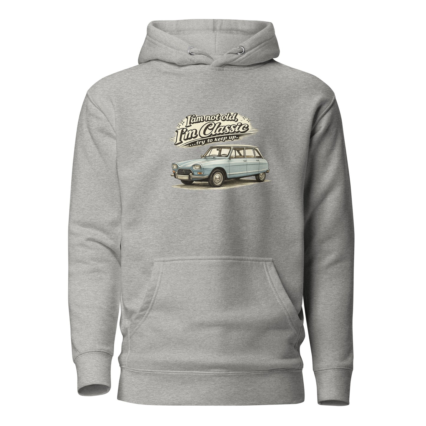 Premium Hoodie Citroën Ami 8 – Classic Car Illustration | Classic Collection