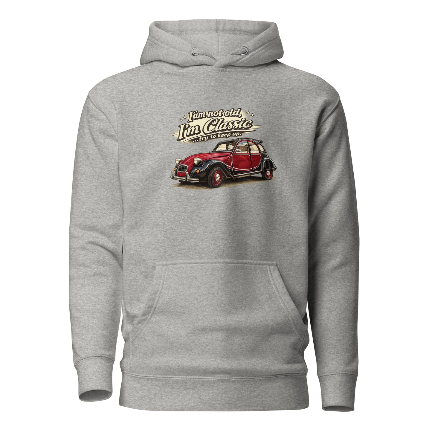 Sweat à capuche premium Citroën 2CV Charleston – Illustration de voiture classique | Collection Classique