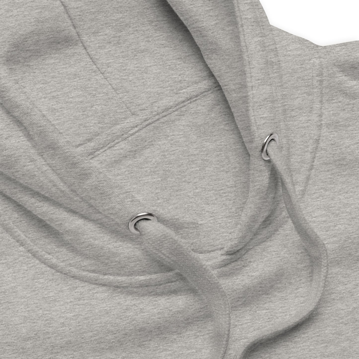 Premium Hoodie Citroën Dyane Silhouette – Minimalist Line Art with Blue Embroidery