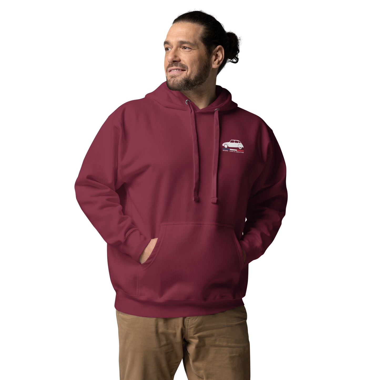 Premium Hoodie “Dyane – Love & Addiction” | Franse retrostijl met karakter