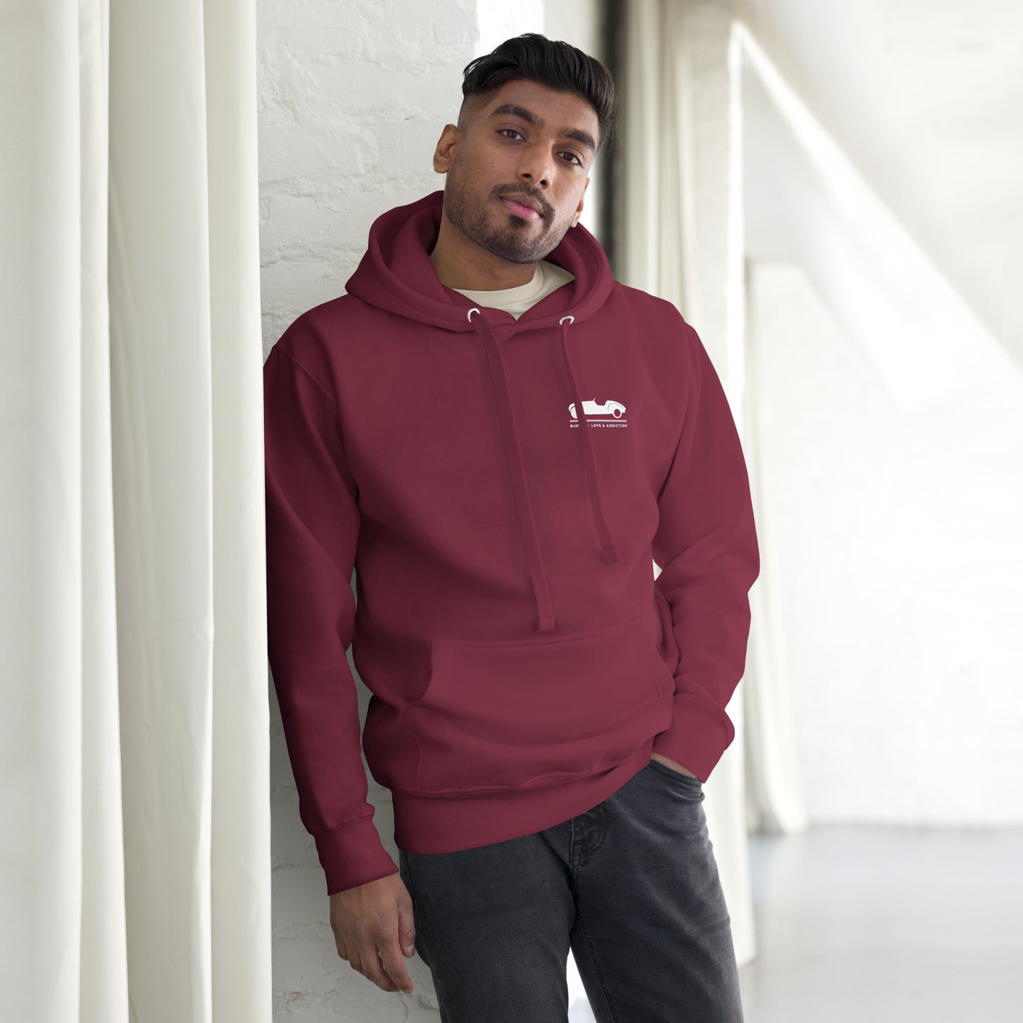 Premium Hoodie “Burton – Love & Addiction” | Comfort en karakter in één