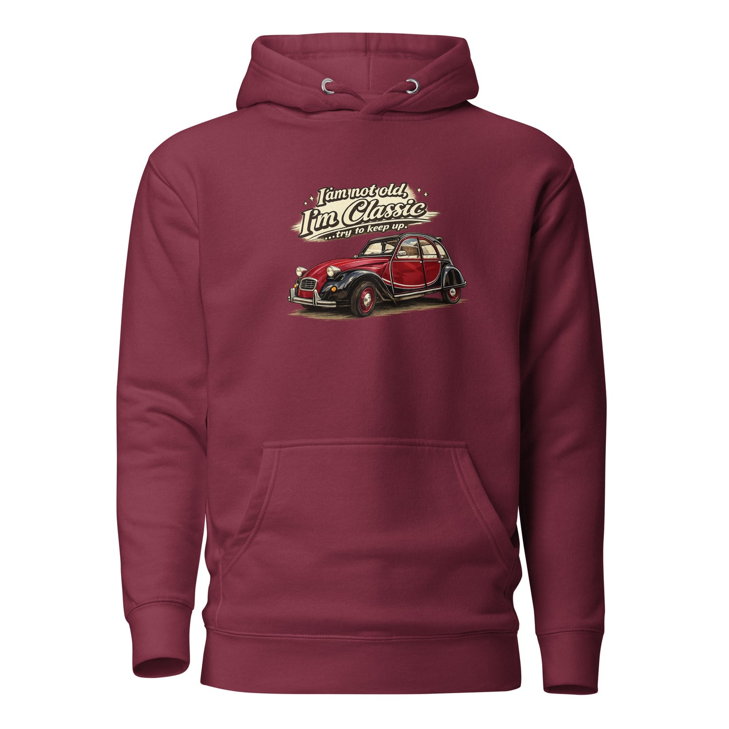Sweat à capuche premium Citroën 2CV Charleston – Illustration de voiture classique | Collection Classique