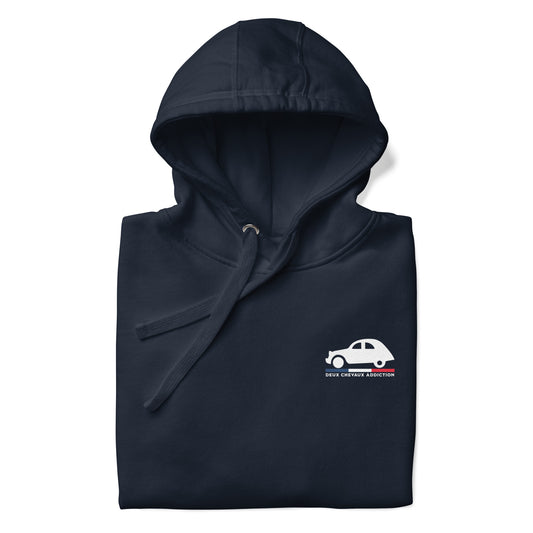 🧢 Premium Hoodie “Deux Chevaux Addiction” | Citroën 2CV Icon