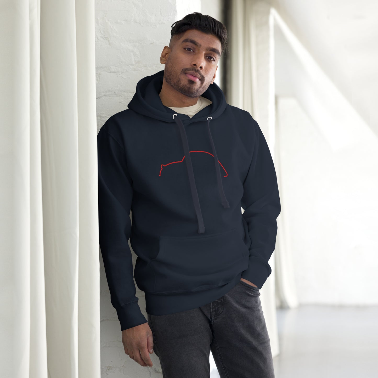 Geborduurde Hoodie – Silhouette Collectie Citroën 2CV