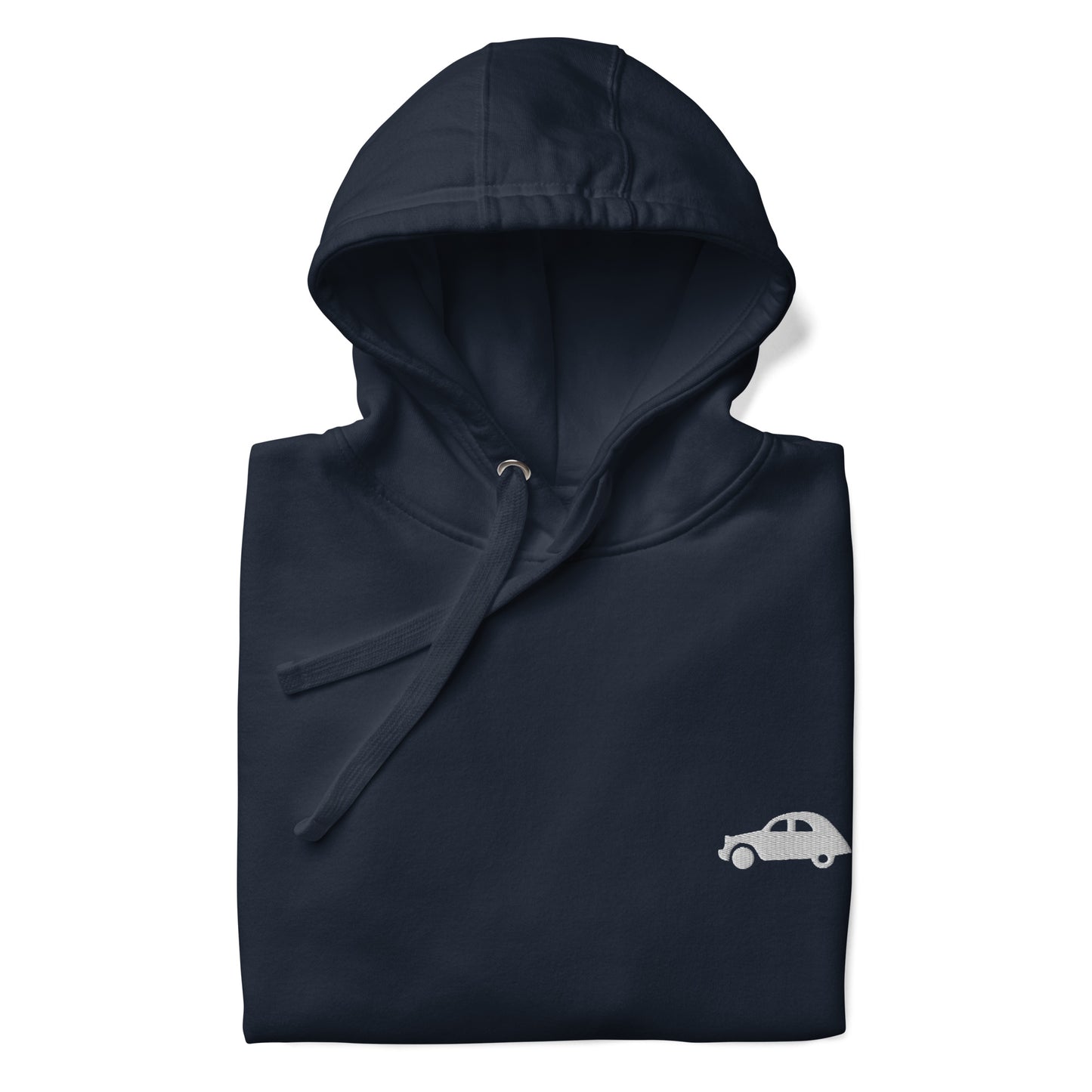 Premium unisex hoodie Citroën 2cv embroidered - Black, Navy, L.Blue, Gray or White