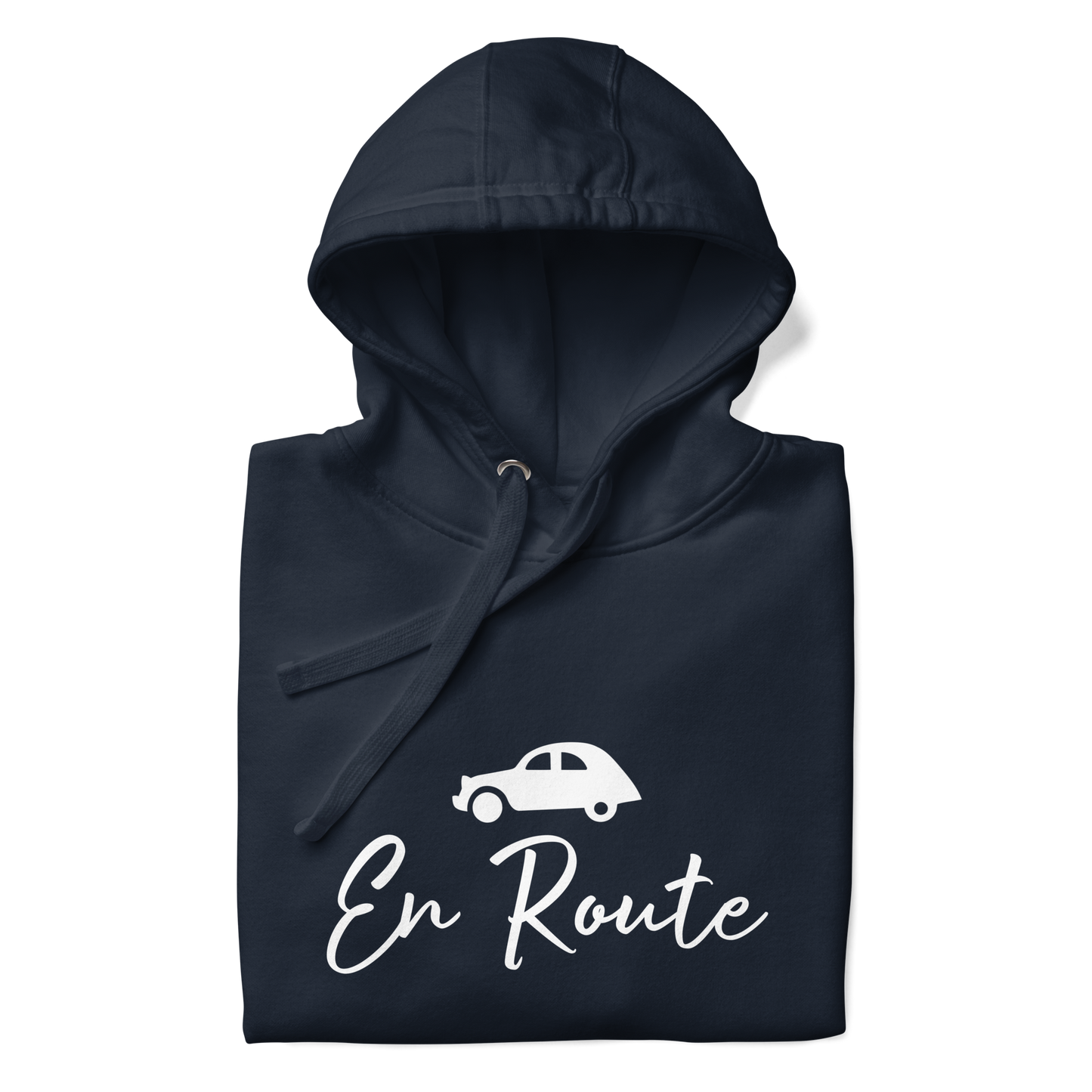 Premium unisex hoodie Citroën 2cv En Route - Black, Navy or Blue