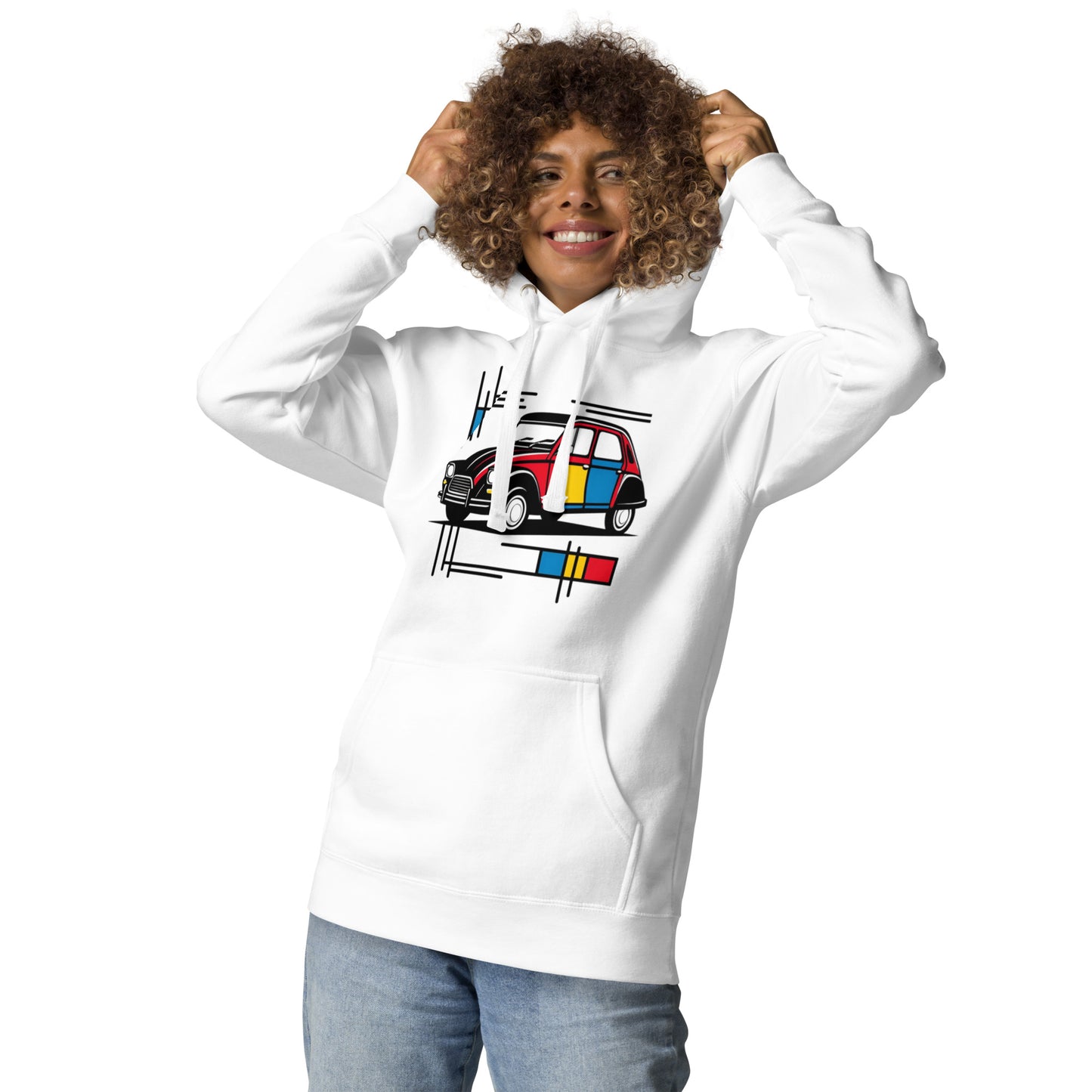 Premium Mondriaan Hoodie – Citroën Dyane Edition