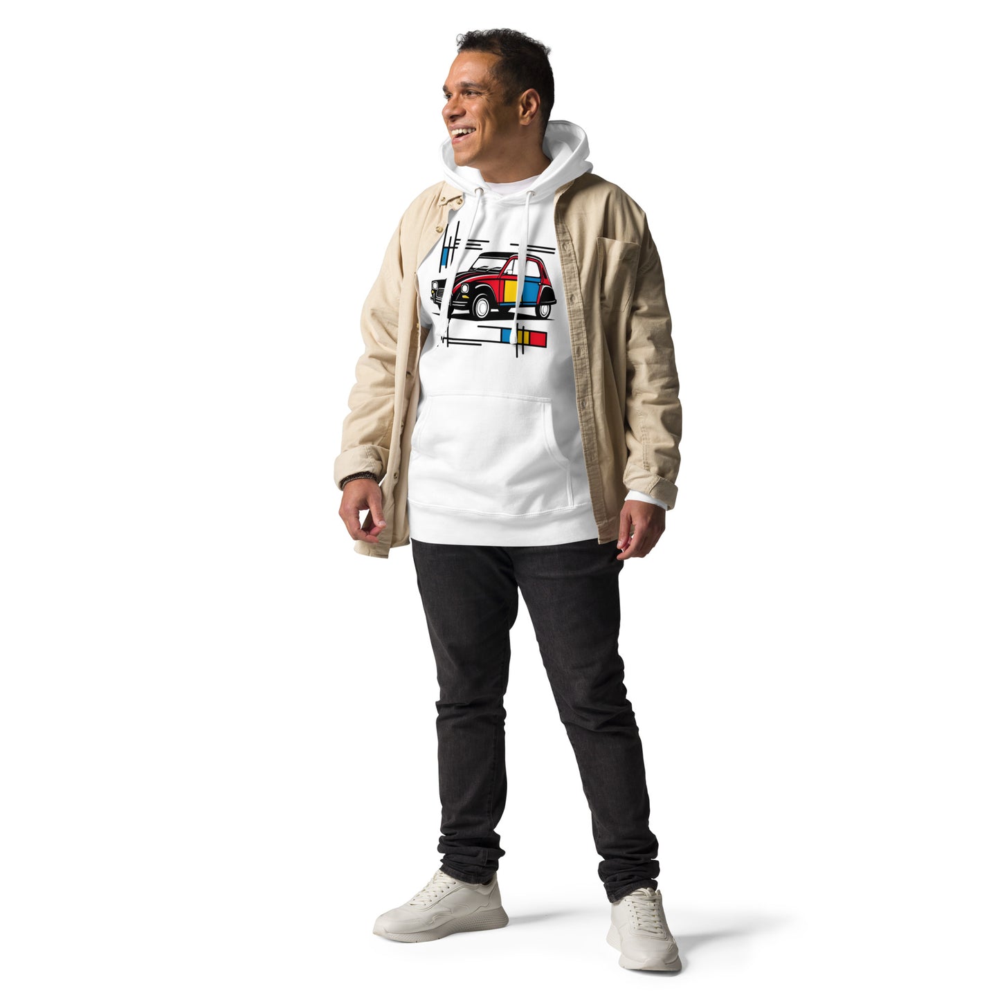 Premium Mondriaan Hoodie – Citroën Dyane Edition