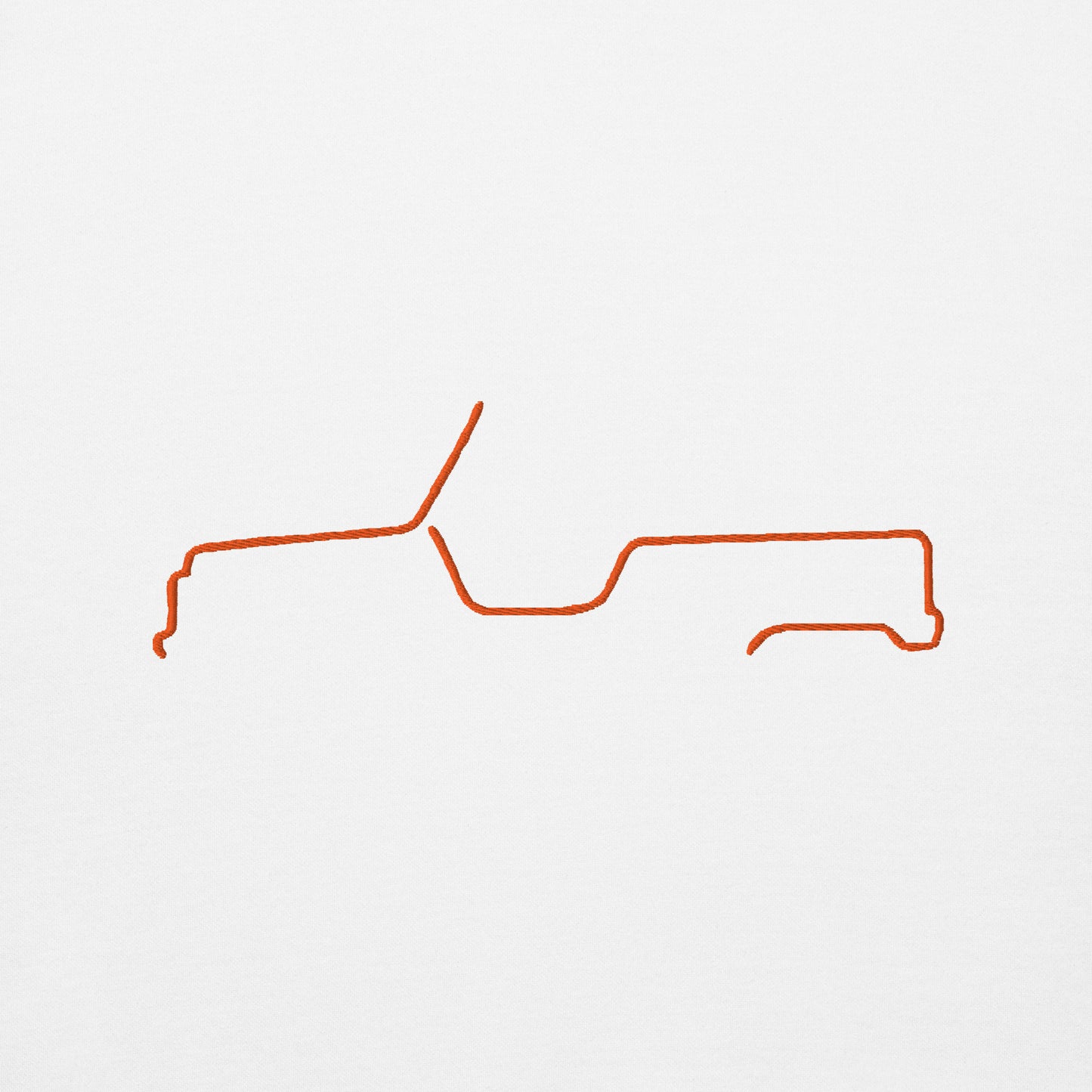 Sweat à capuche Premium – Collection Silhouette Citroën Méhari Line Art