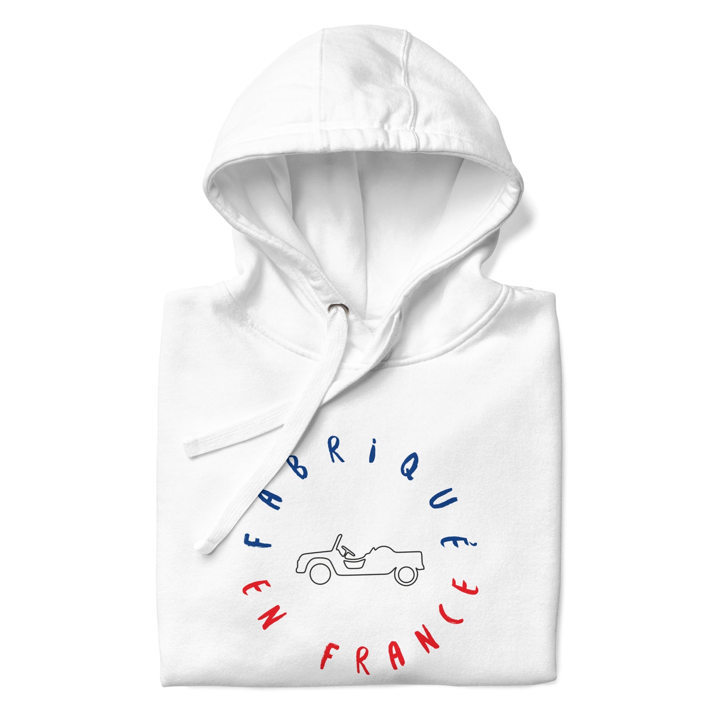 Fabriqué en France Citroën Méhari hoodie Uniseks - Wit