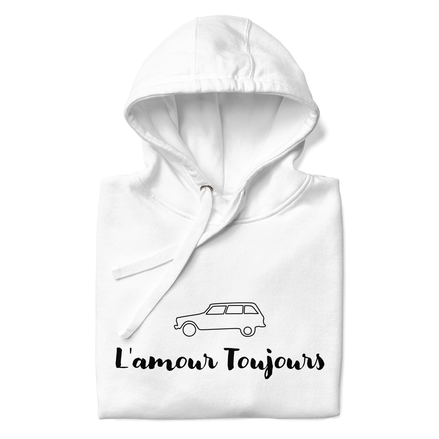 L'amour Toujours Citroën Ami8 Hoodie Unisex - Gray or White