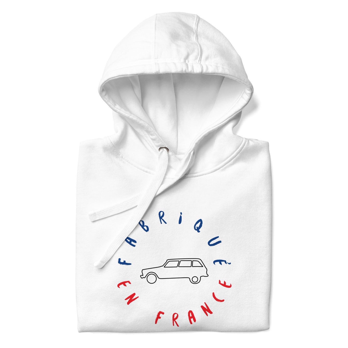 Fabriqué en France Sweat à capuche Citroën Ami8 Unisexe - Blanc