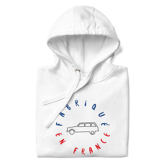 Fabriqué en France Sweat à capuche Citroën Ami8 Unisexe - Blanc