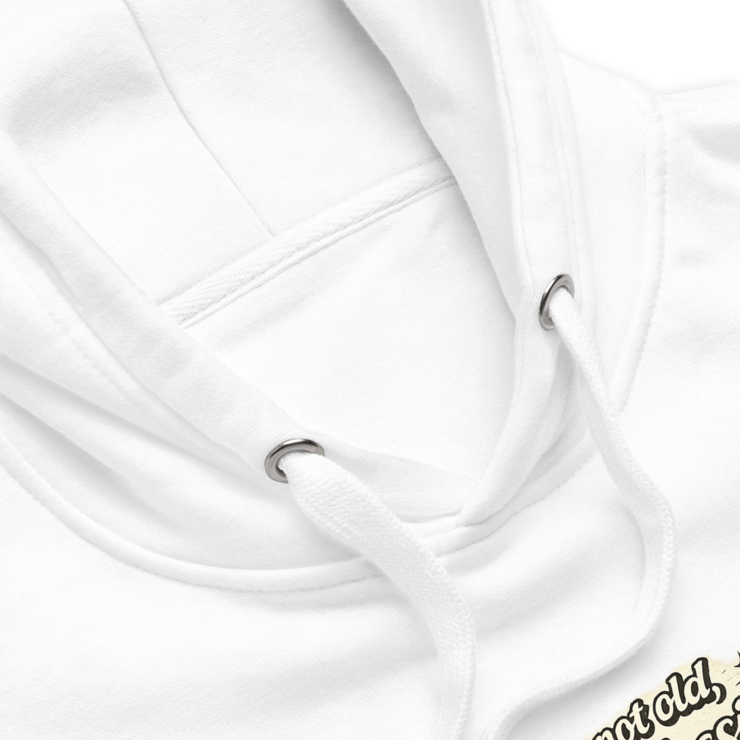 Sweat à capuche premium Classic Collection – Illustration Citroën Dyane – « Je ne suis pas vieux, je suis classique »