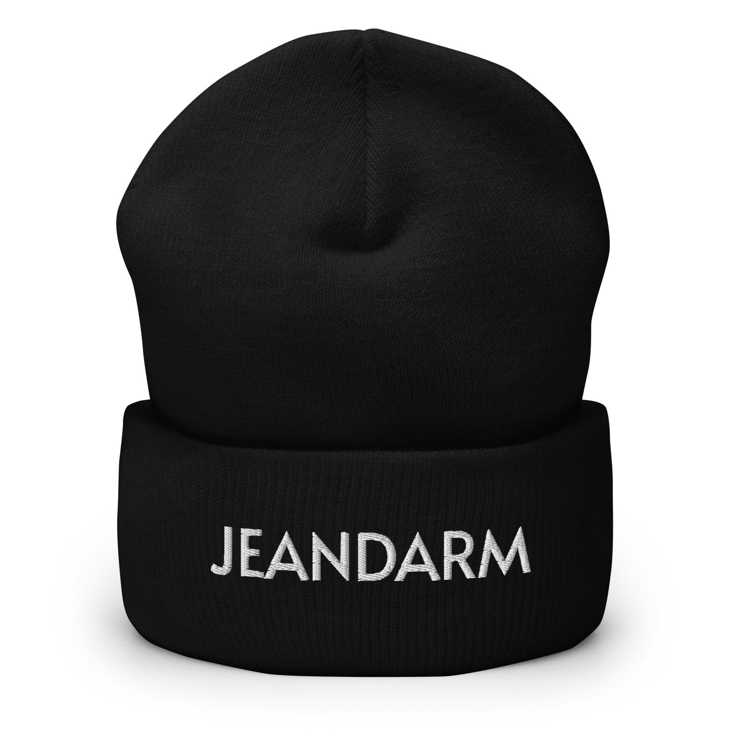 JEANDARM Beanie embroidered with folded edge - Black, Blue, Red, Gray or White