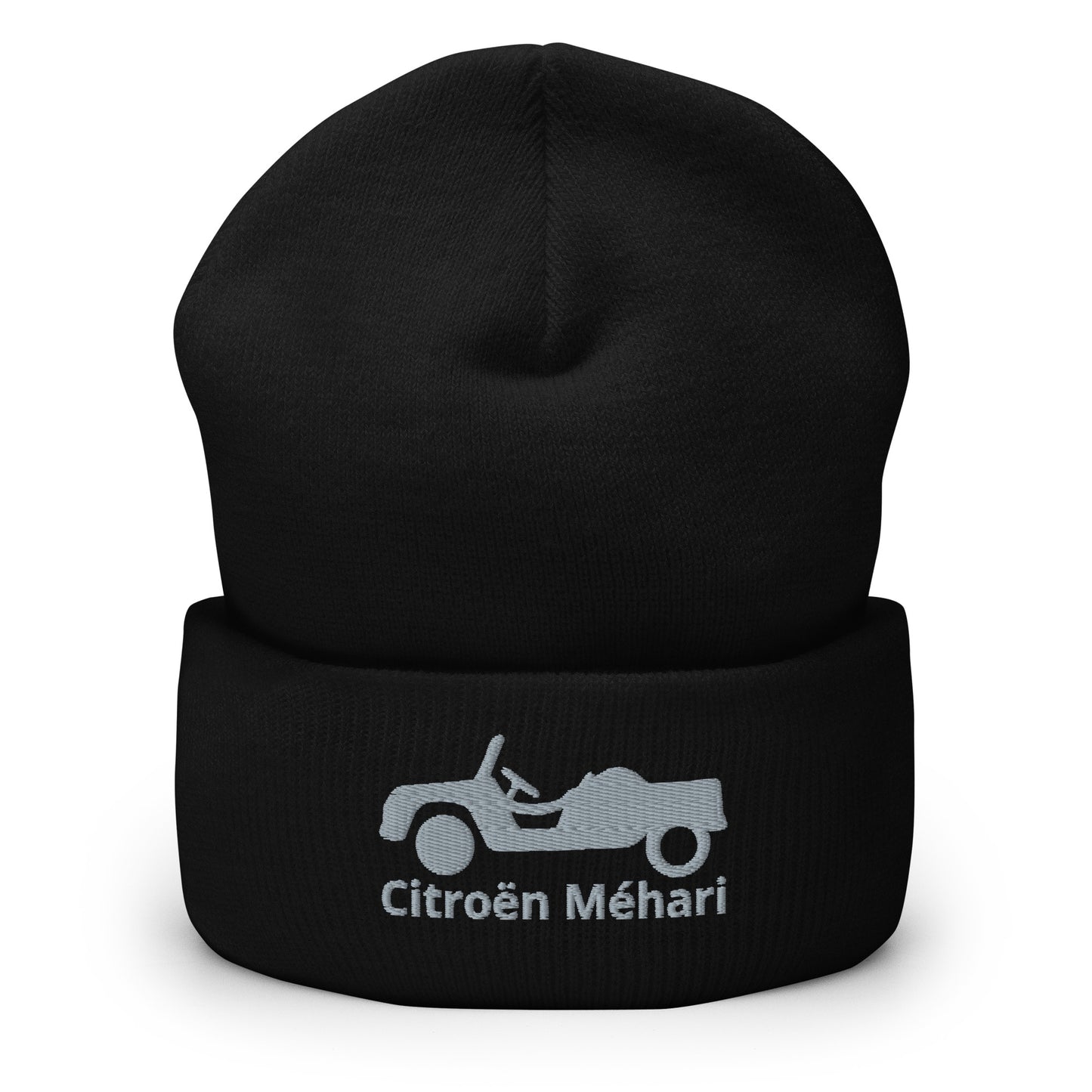 Citroën MEHARI Beanie embroidered with folded edge available in Black, Navy, Anthracite, Red or White