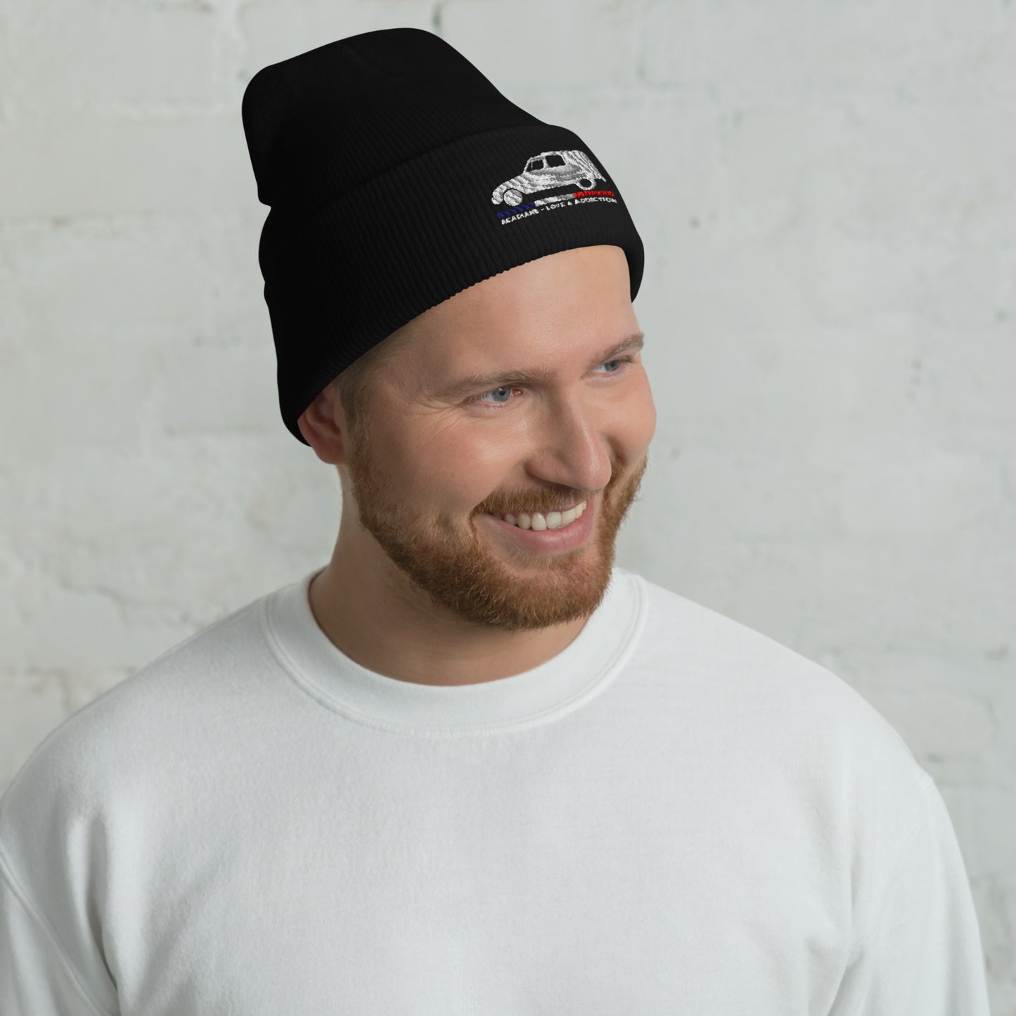 Beanie "Acadiane – Love & Addiction" | Retro Citroën style for cold days