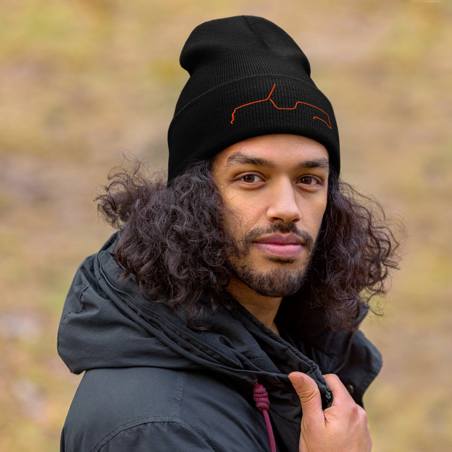 Silhouette Collection – Citroën Méhari Line Art Beanie | Minimalist, Playful & Iconic
