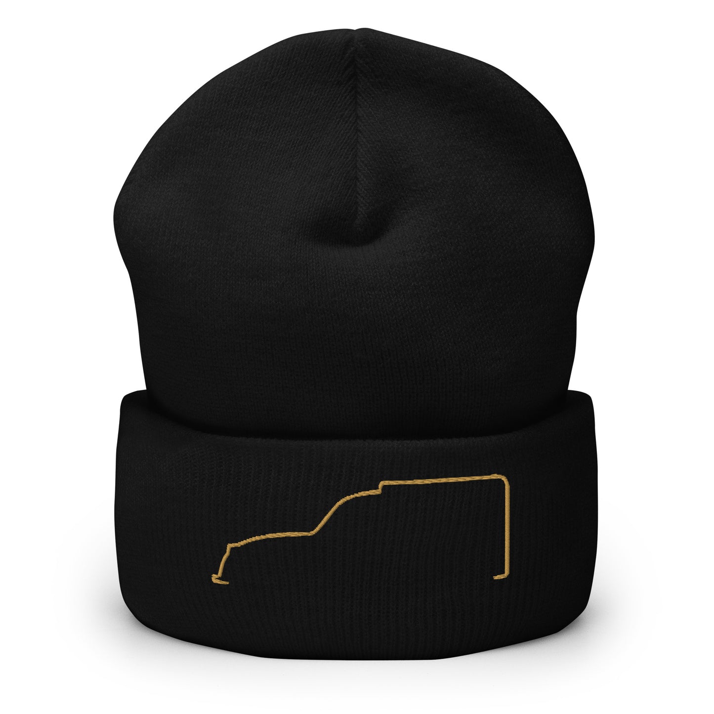 Silhouette Collection – Citroën Fourgonnette Line Art Beanie | Minimalist & Timeless