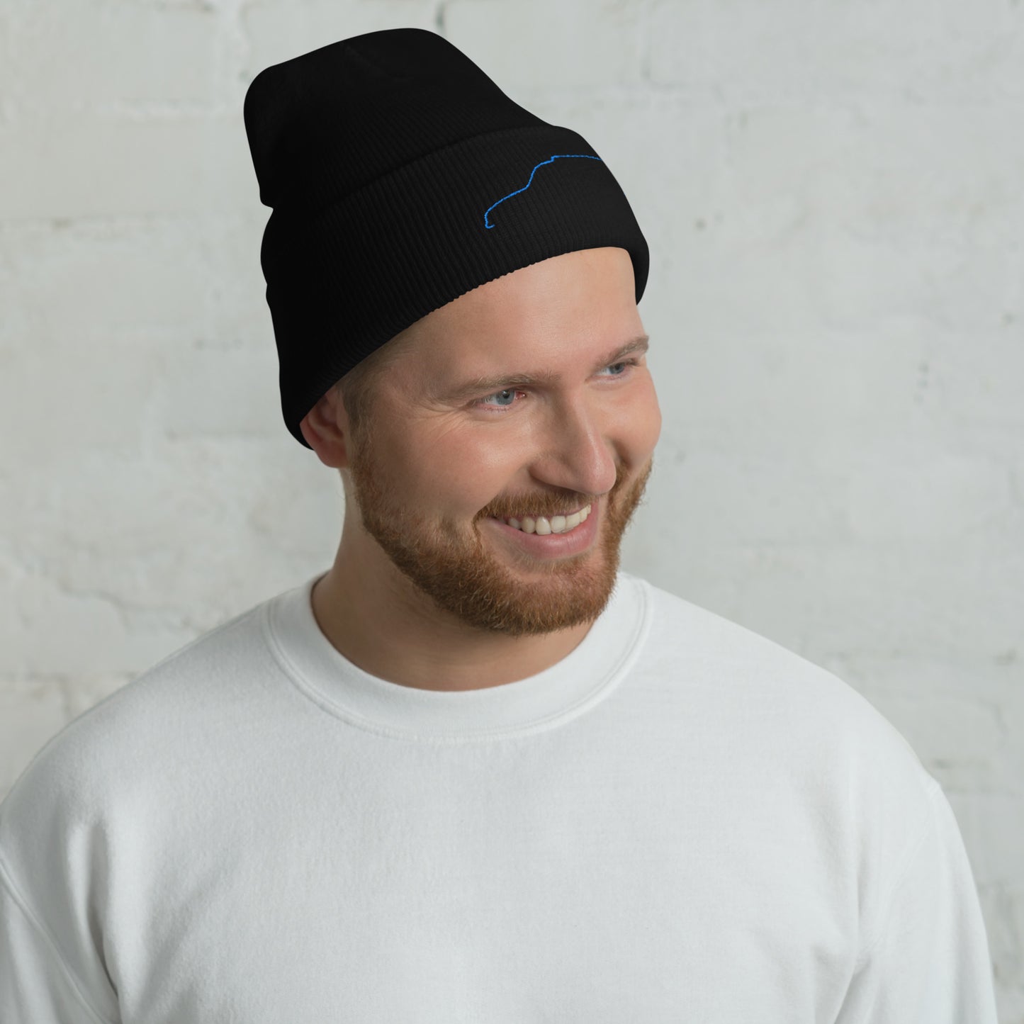 Silhouette Collectie – Citroën Acadiane Lijnkunst Beanie | Minimalistisch & Karaktervol