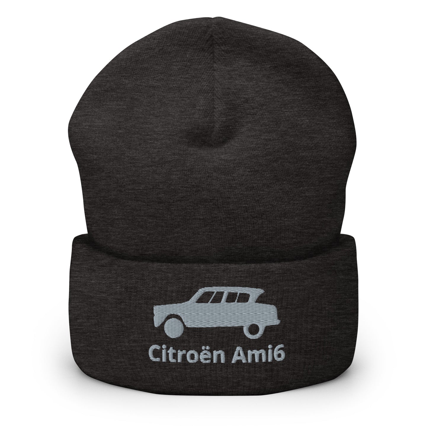 Citroën AMI6 Beanie geborduurd met omgeslagen rand verkrijgbaar in Zwart, Navy, Antraciet, Rood of Wit