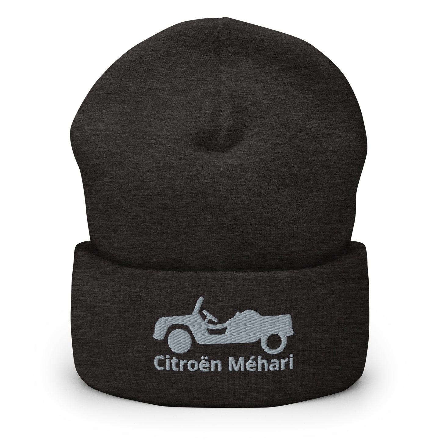 Citroën MEHARI Beanie embroidered with folded edge available in Black, Navy, Anthracite, Red or White