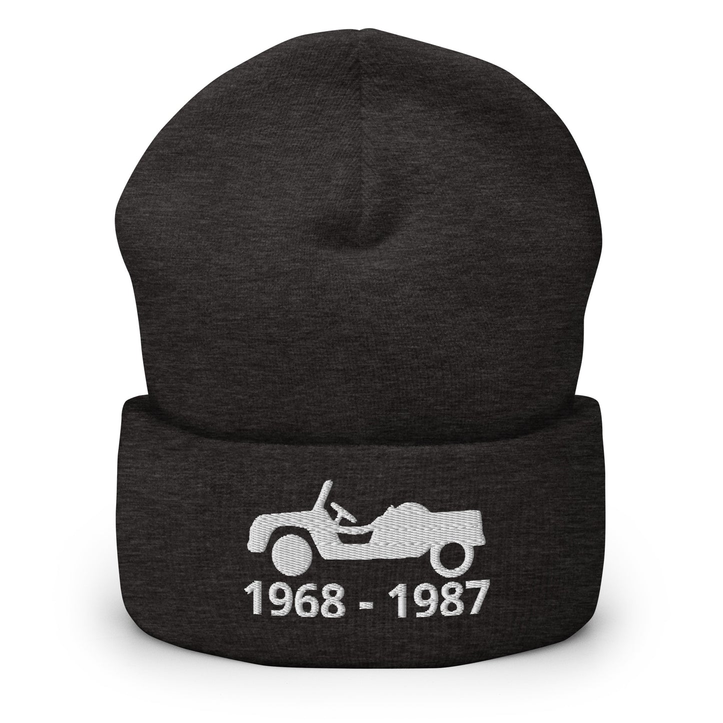 1968-1987 (production period) Méhari Beanie with folded brim available in Black, Anthracite and Grey