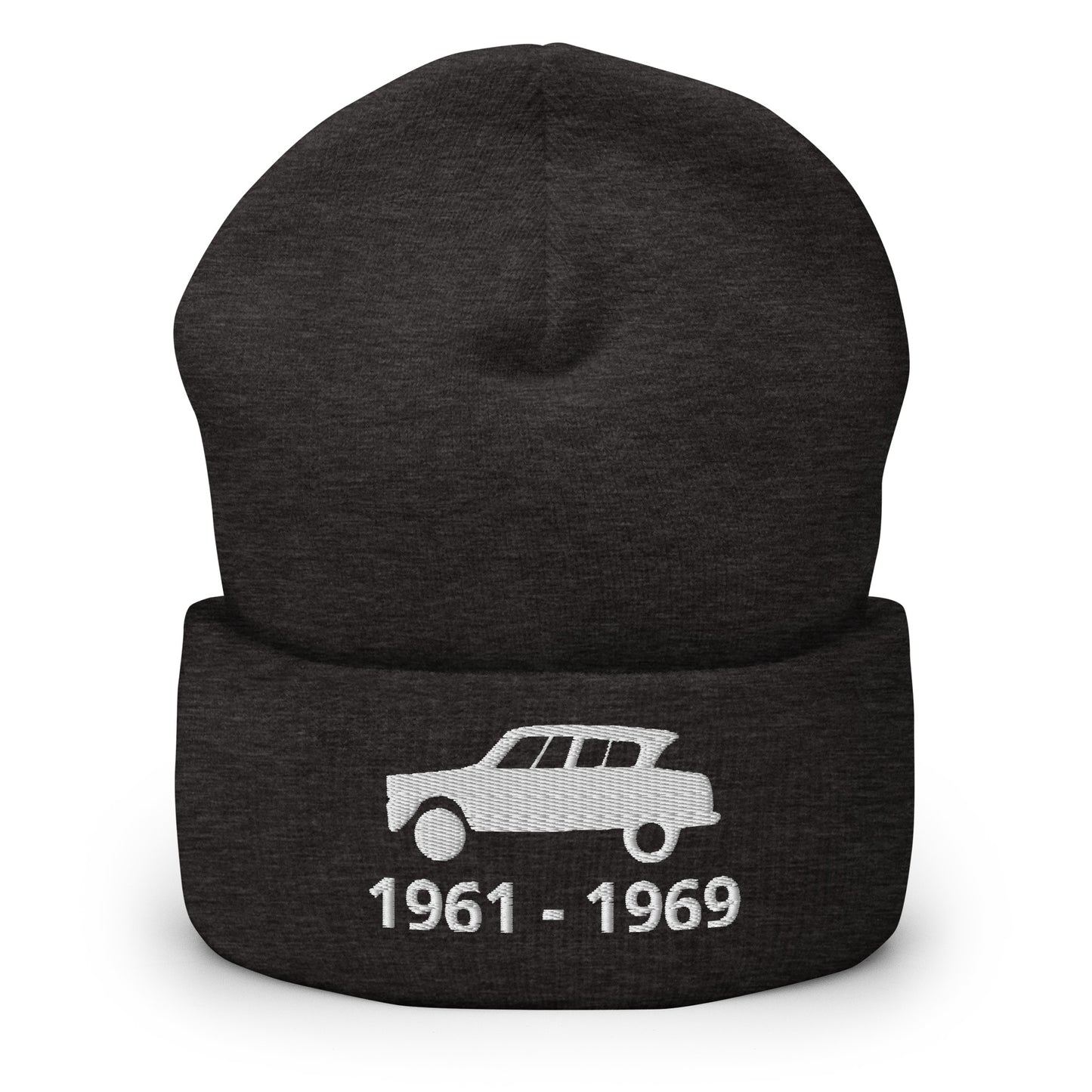 Productieperiode 1961-1969 Citroën Ami6 Beanie met omgeslagen rand verkrijgbaar in Zwart, Antraciet en Grijs